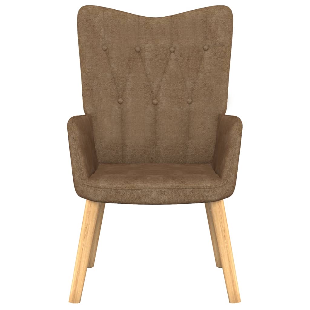 Relaxsessel mit Hocker Taupe Stoff