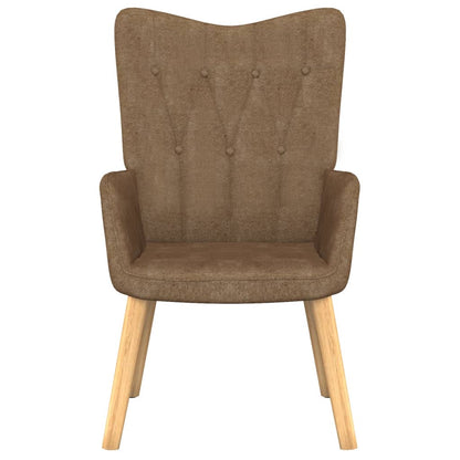 Relaxsessel mit Hocker Taupe Stoff