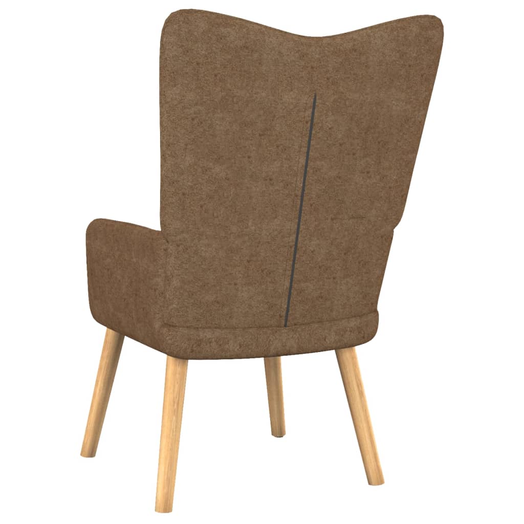 Relaxsessel mit Hocker Taupe Stoff