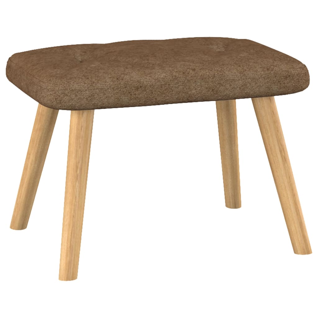 Relaxsessel mit Hocker Taupe Stoff