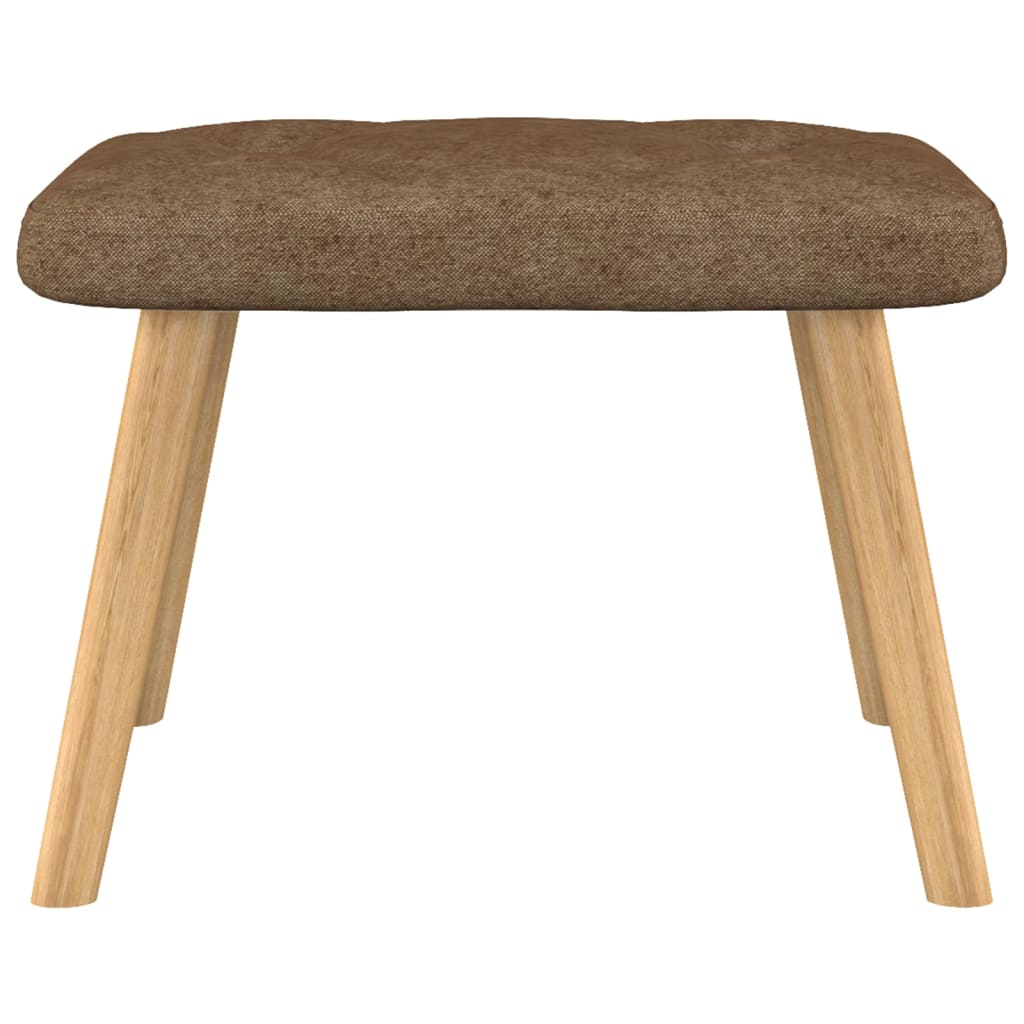 Relaxsessel mit Hocker Taupe Stoff