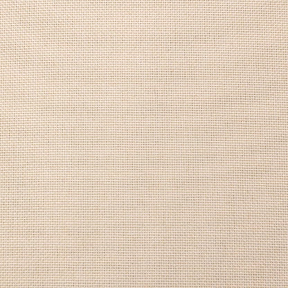 Hocker mit Holzbeinen Creme Stoff