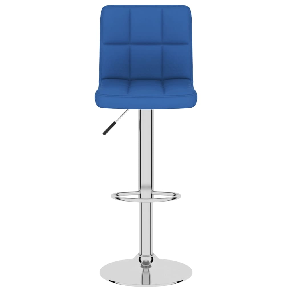 Barhocker 2 Stk. Blau Stoff