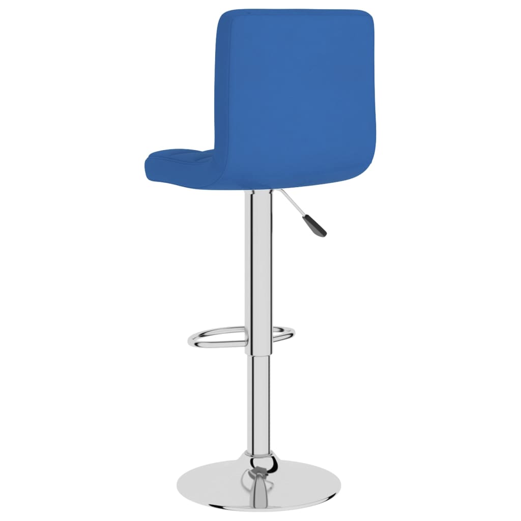 Barhocker 2 Stk. Blau Stoff