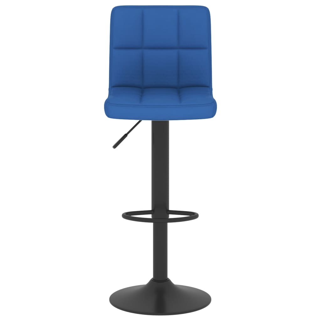 Barhocker 2 Stk. Blau Stoff