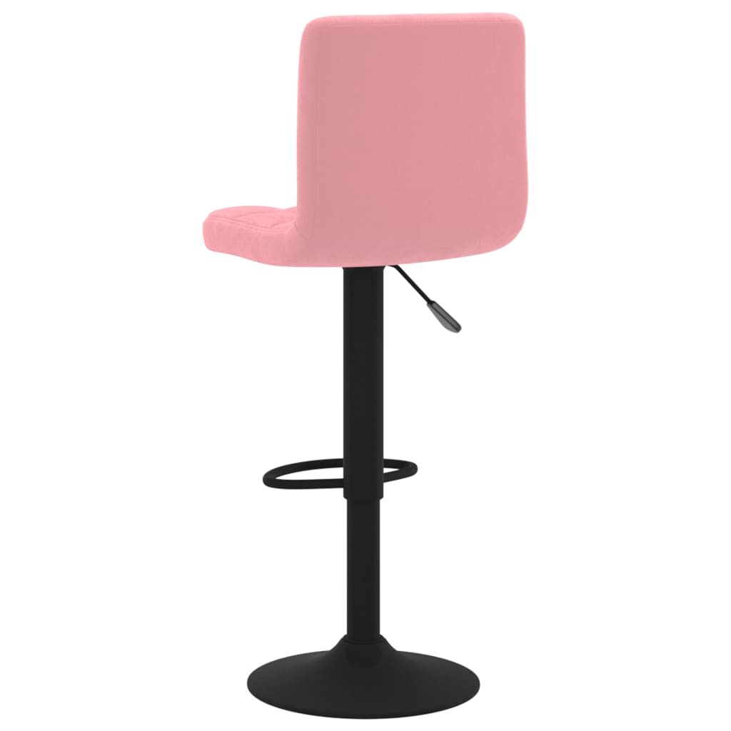 Barhocker 2 Stk. Rosa Samt