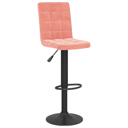 Barhocker 2 Stk. Rosa Samt