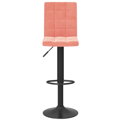 Barhocker 2 Stk. Rosa Samt