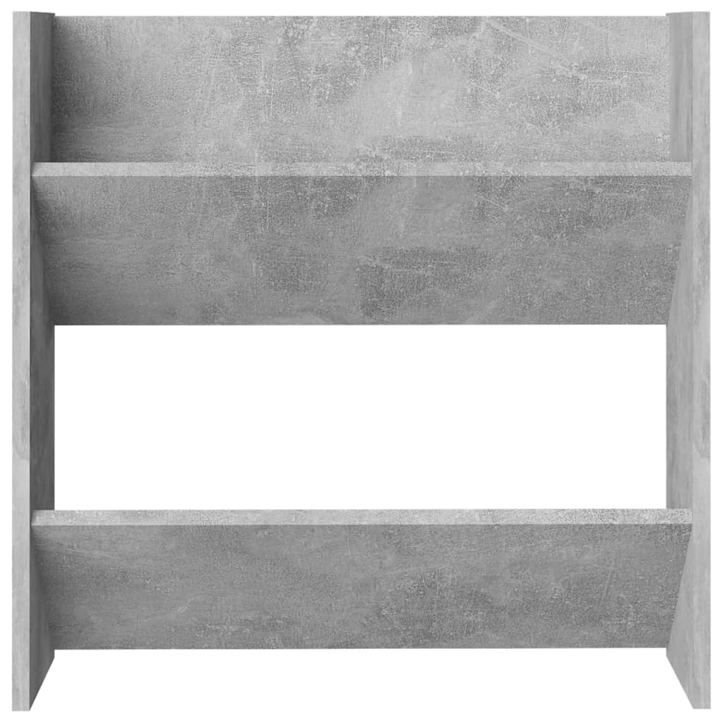 Wand-Schuhschrank Betongrau 60x18x60 cm Holzwerkstoff