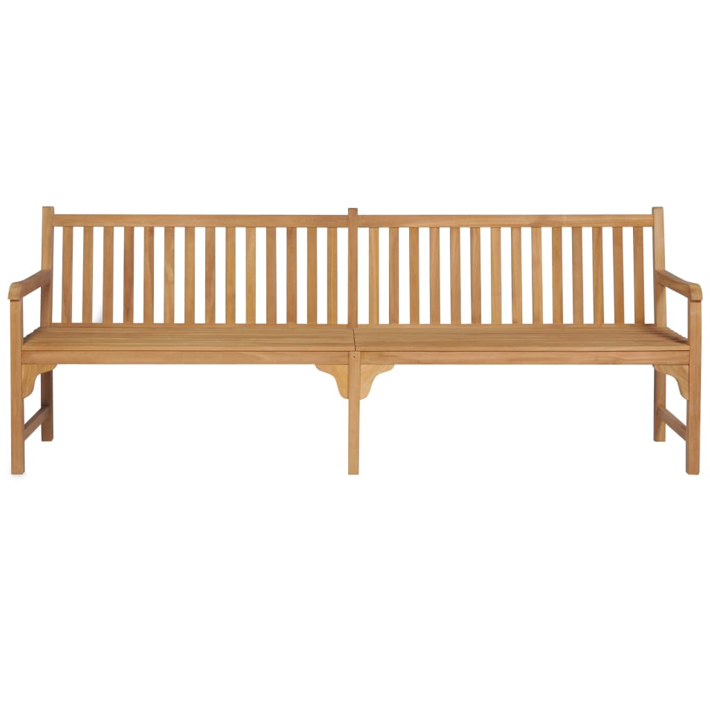 Gartenbank 228 cm Massivholz Teak