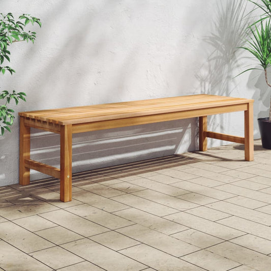 Gartenbank 150 cm Massivholz Teak