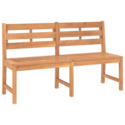 Gartenbank 150 cm Massivholz Teak