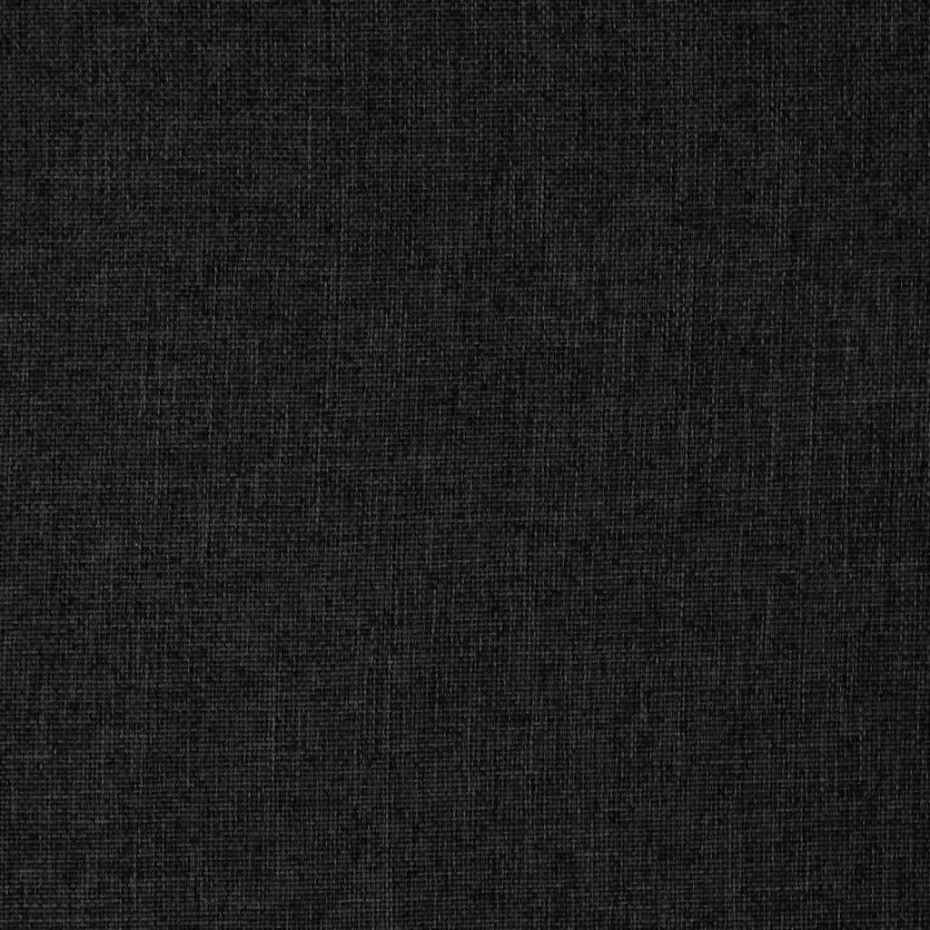 Bodenstuhl Drehbar Schwarz Stoff