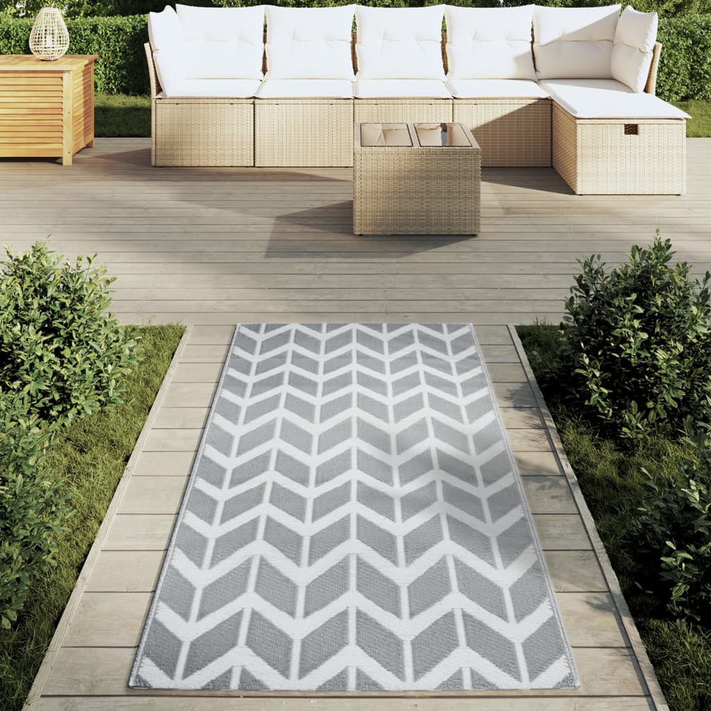 Outdoor-Teppich ARAKIL Grau 80x150 cm PP