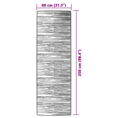 Outdoor-Teppich Braun 80x250 cm PP