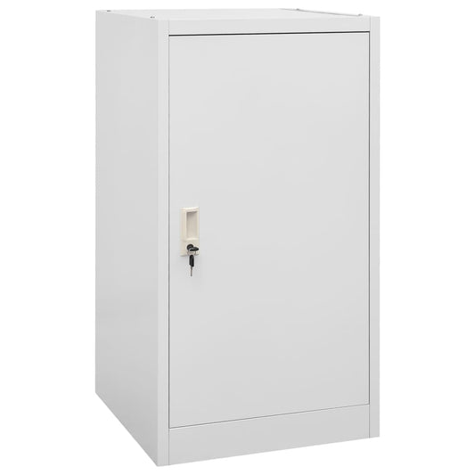 Sattelschrank Hellgrau 53x53x105 cm Stahl