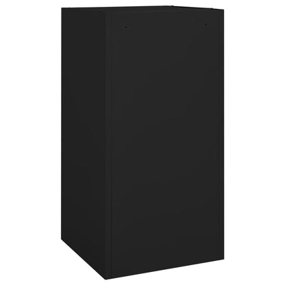 Sattelschrank Schwarz 53x53x105 cm Stahl