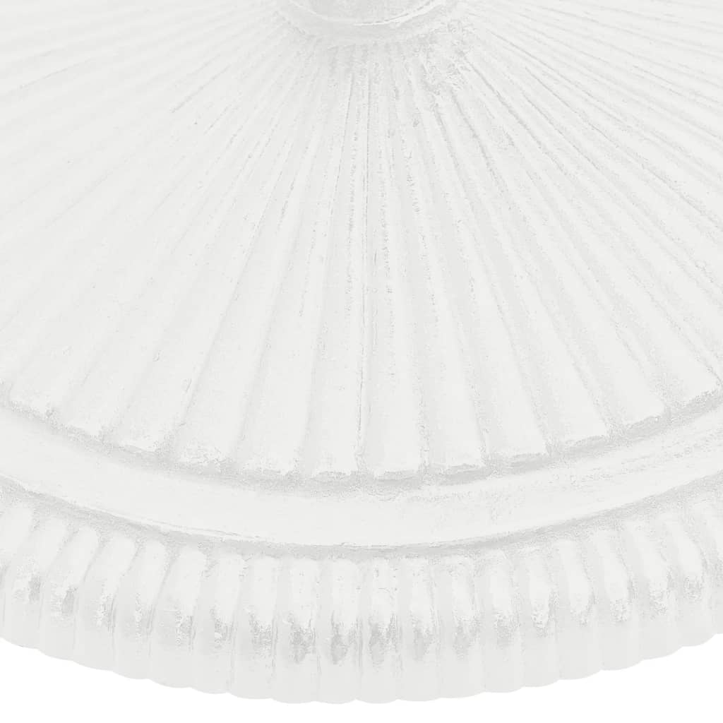 Sonnenschirmständer Weiß 45x45x30 cm Gusseisen