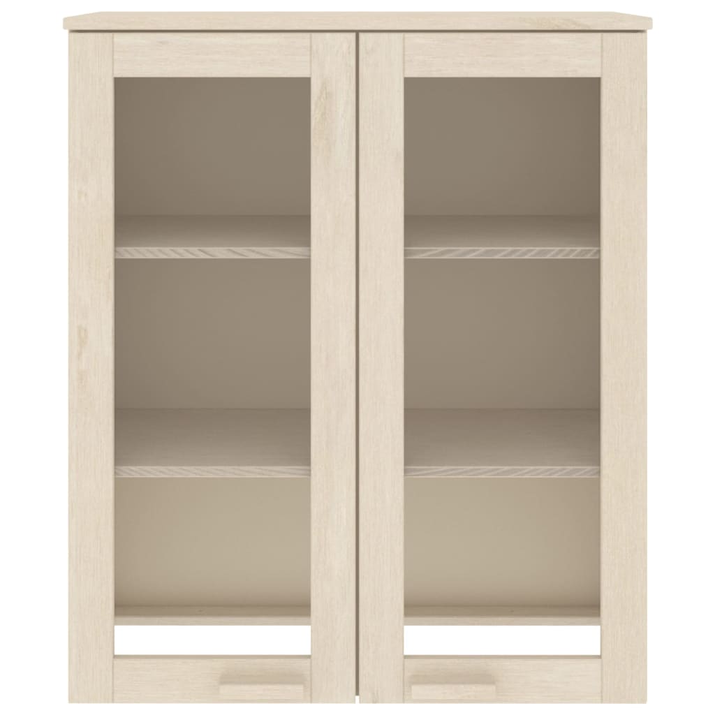 Highboard-Oberteil HAMAR Honigbraun 85x35x100 cm Massivholz