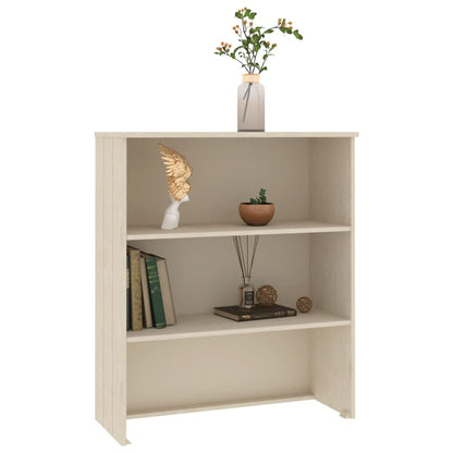 Highboard-Oberteil HAMAR Honigbraun 85x35x100 cm Massivholz