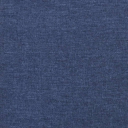 Fußhocker Blau 45x29,5x35 cm Stoff und Kunstleder