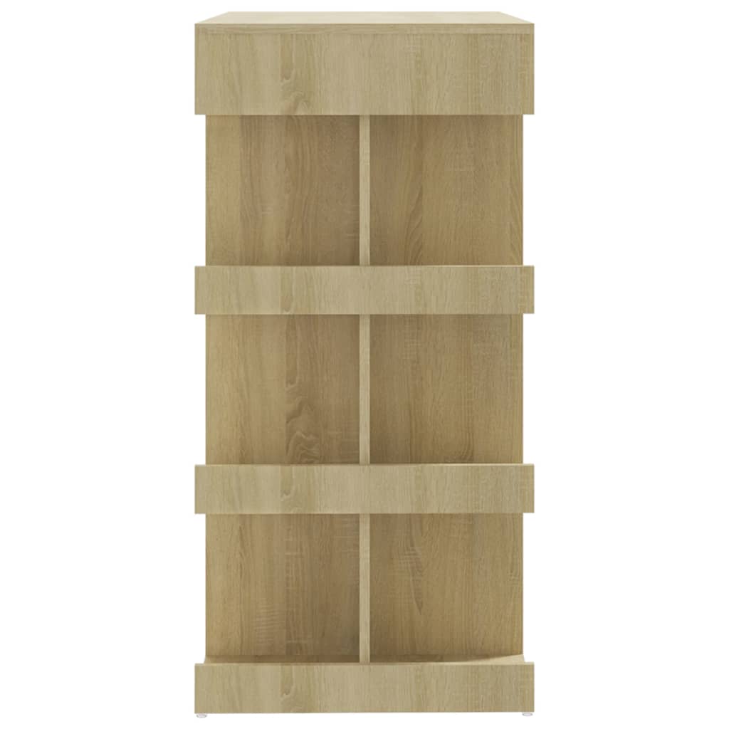 Bartisch mit Regal Sonoma-Eiche 100x50x101,5 cm Holzwerkstoff