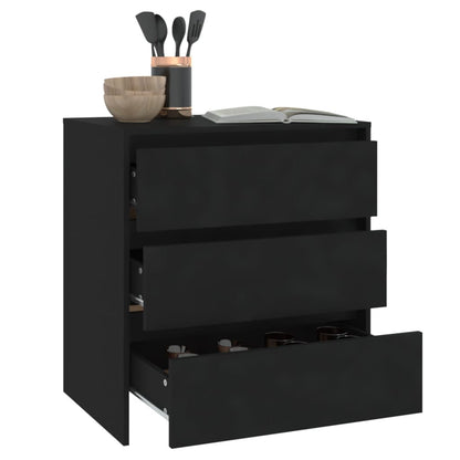 Sideboard Schwarz 70x41x75 cm