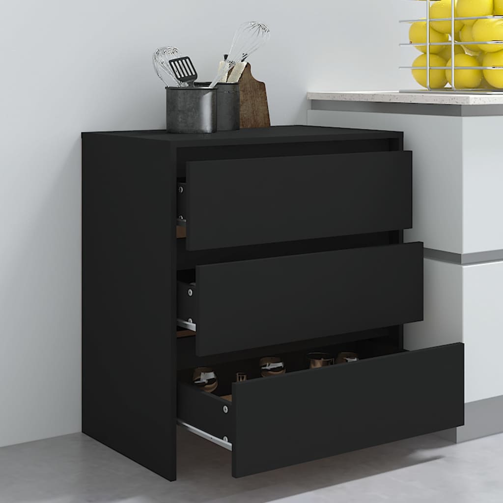 Sideboard Schwarz 70x41x75 cm