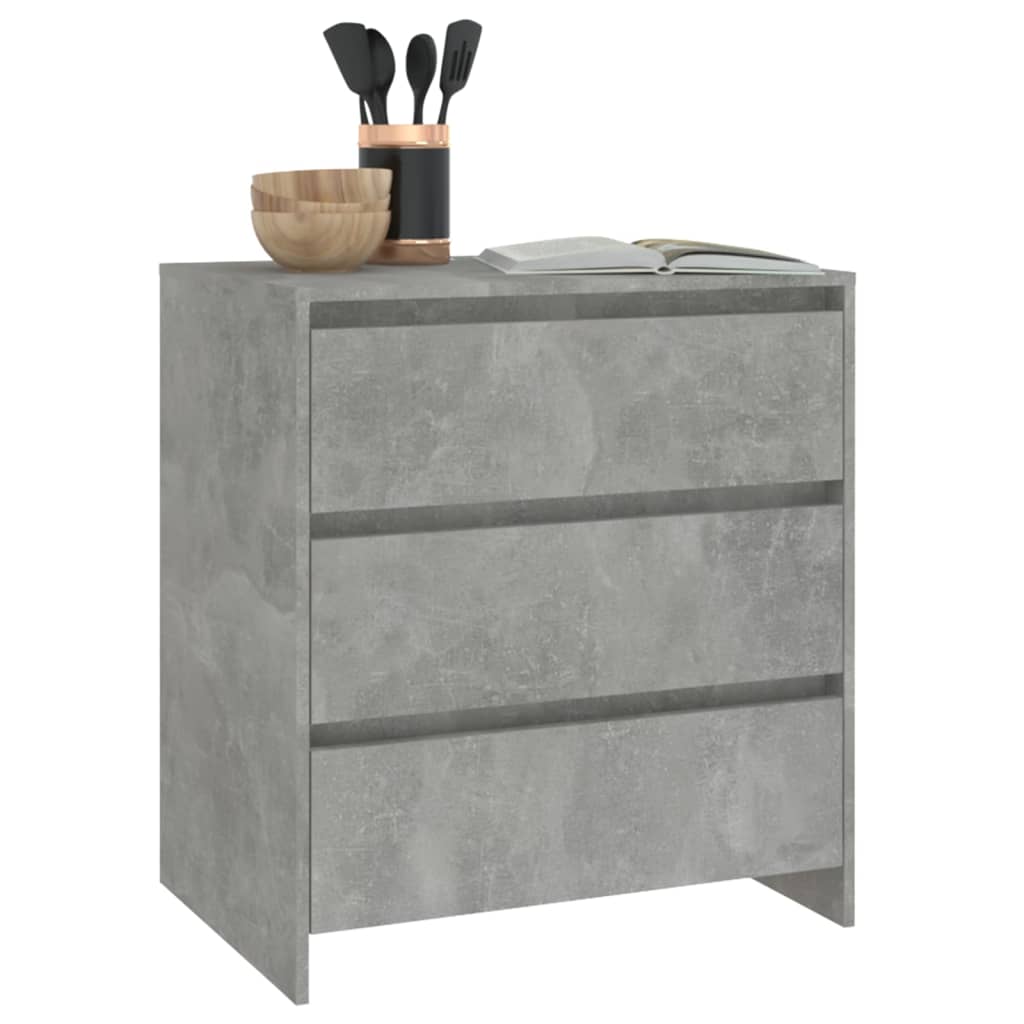 Sideboard Betongrau 70x41x75 cm Holzwerkstoff