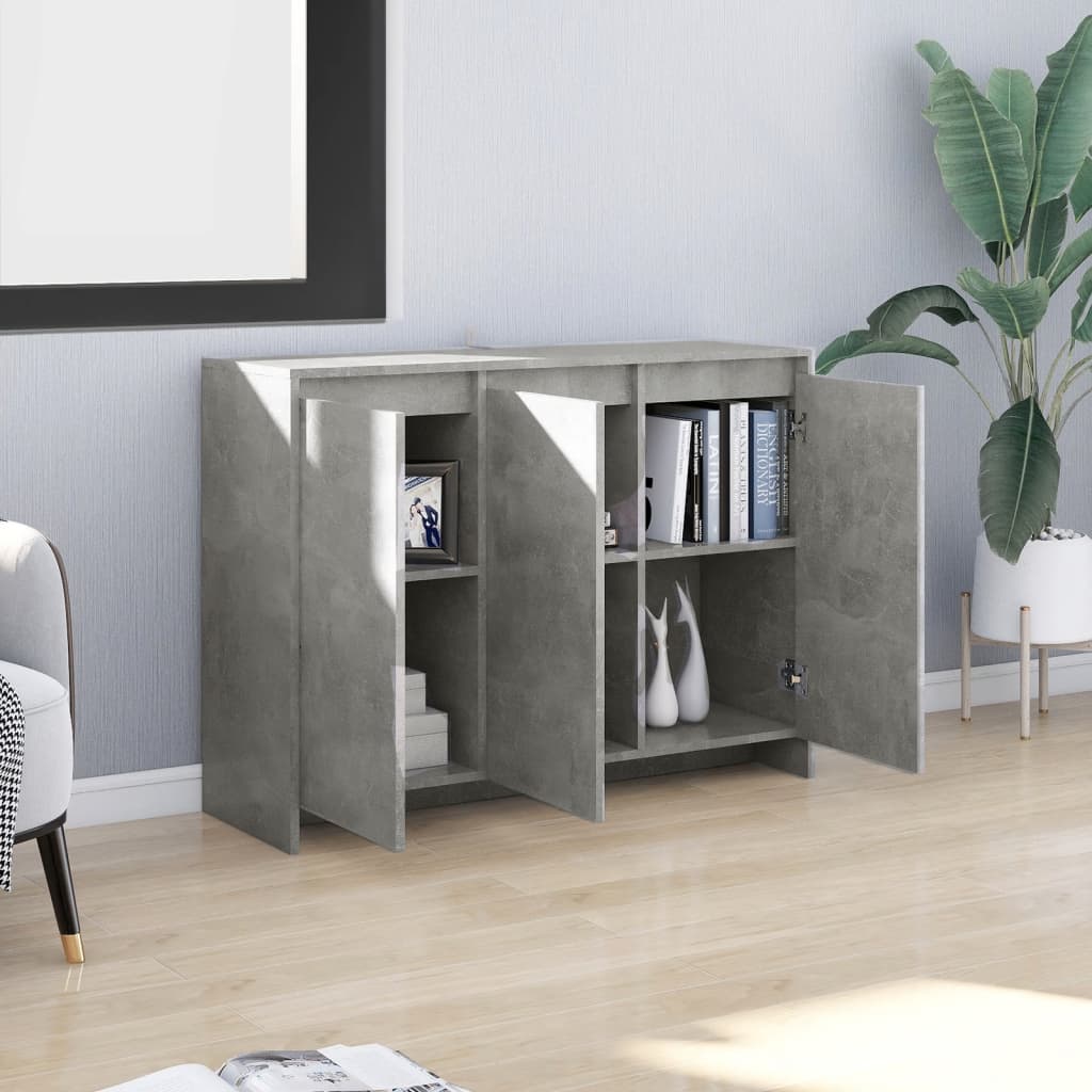 Sideboard Betongrau 102x33x75 cm