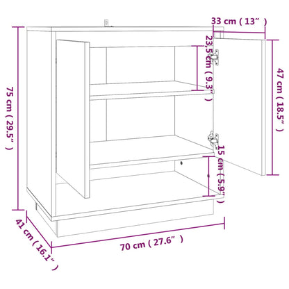 Sideboard Räuchereiche 70x41x75 cm