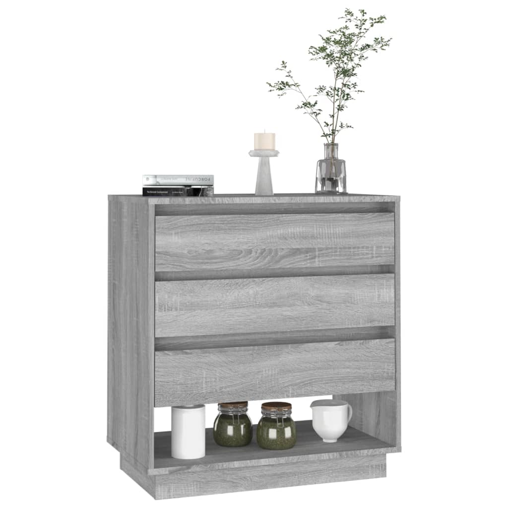 Sideboard Grau Sonoma 70x41x75 cm Holzwerkstoff