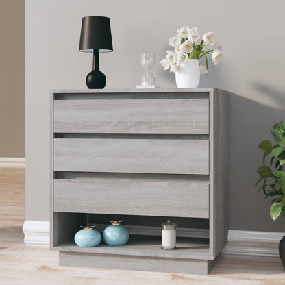 Sideboard Grau Sonoma 70x41x75 cm Holzwerkstoff