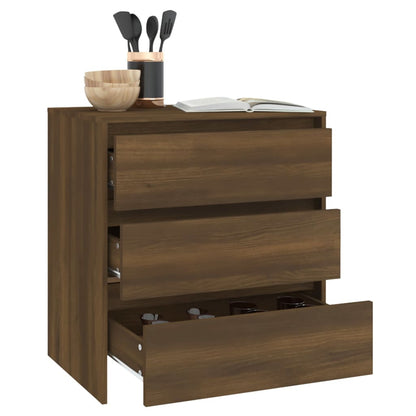 Sideboard Braun Eichen-Optik 70x41x75 cm Holzwerkstoff