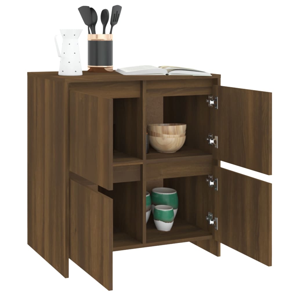 Sideboard Braun Eichen-Optik 70x41x75 cm