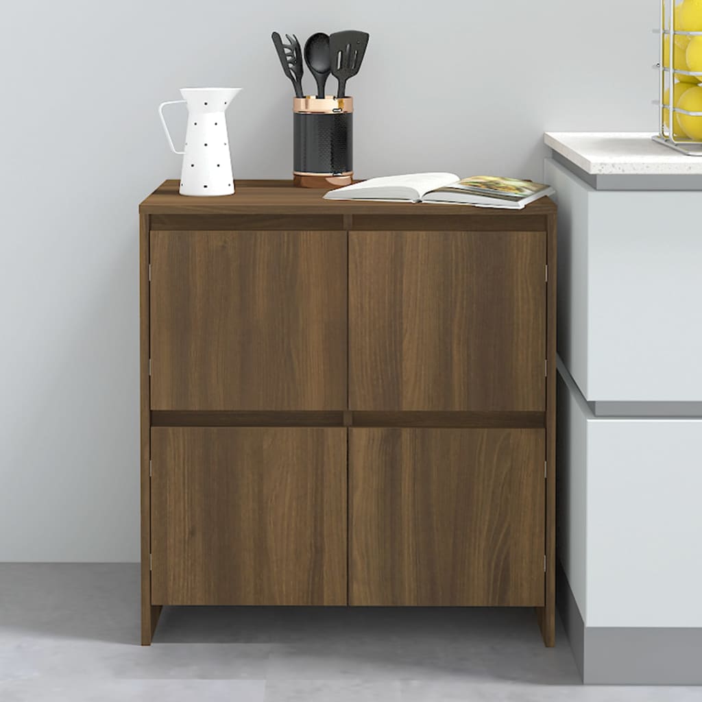 Sideboard Braun Eichen-Optik 70x41x75 cm