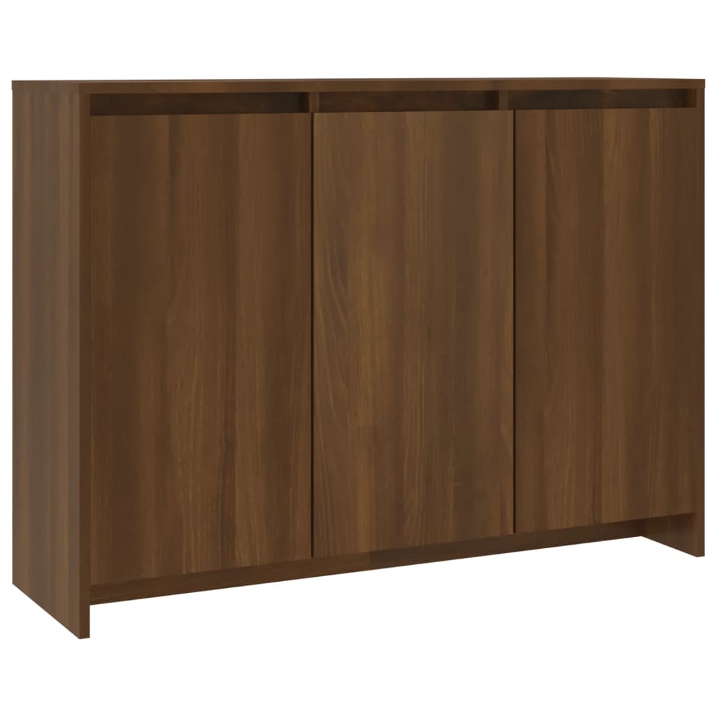 vidaXL Sideboard Braun Eichen-Optik 102x33x75 cm Holzwerkstoff