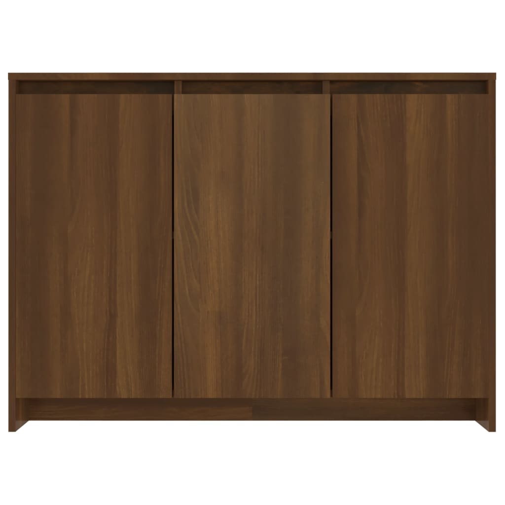 vidaXL Sideboard Braun Eichen-Optik 102x33x75 cm Holzwerkstoff