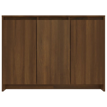 vidaXL Sideboard Braun Eichen-Optik 102x33x75 cm Holzwerkstoff