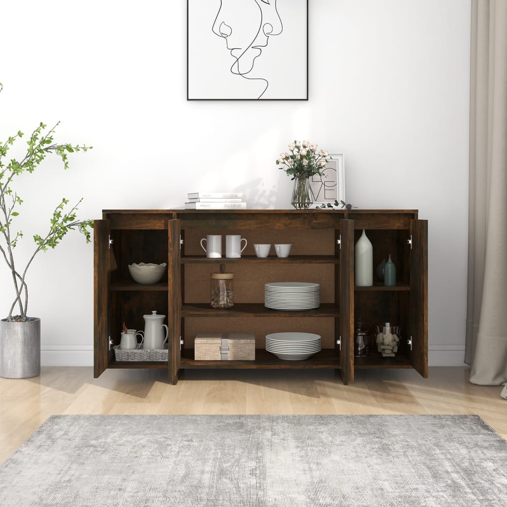 Sideboard Räuchereiche 135x41x75 cm