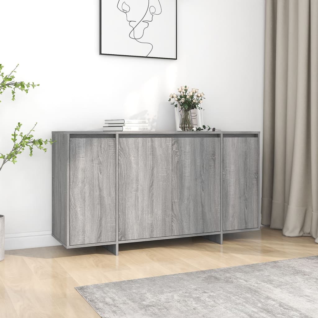 Sideboard Grau Sonoma 135x41x75 cm