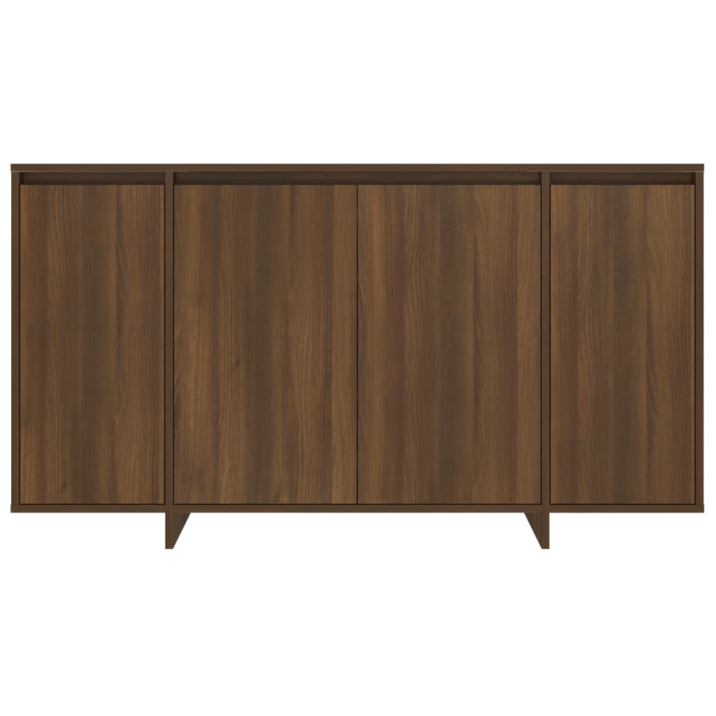 Sideboard Braun Eichen-Optik 135x41x75 cm