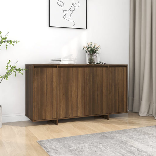 Sideboard Braun Eichen-Optik 135x41x75 cm