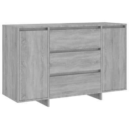 Sideboard mit 3 Schubladen Grau Sonoma 120x41x75 cm