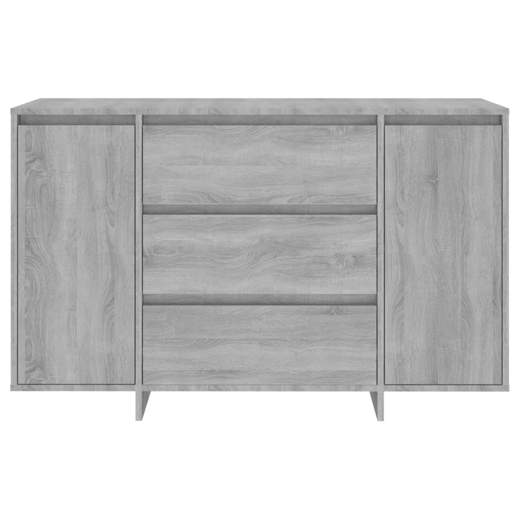 Sideboard mit 3 Schubladen Grau Sonoma 120x41x75 cm