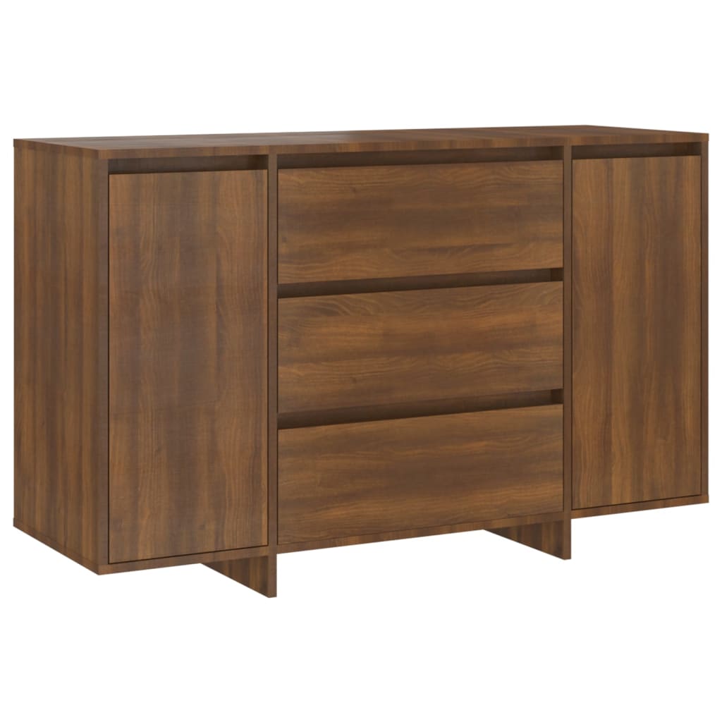 vidaXL Sideboard mit 3 Schubladen Braun Eichen-Optik 120x41x75 cm