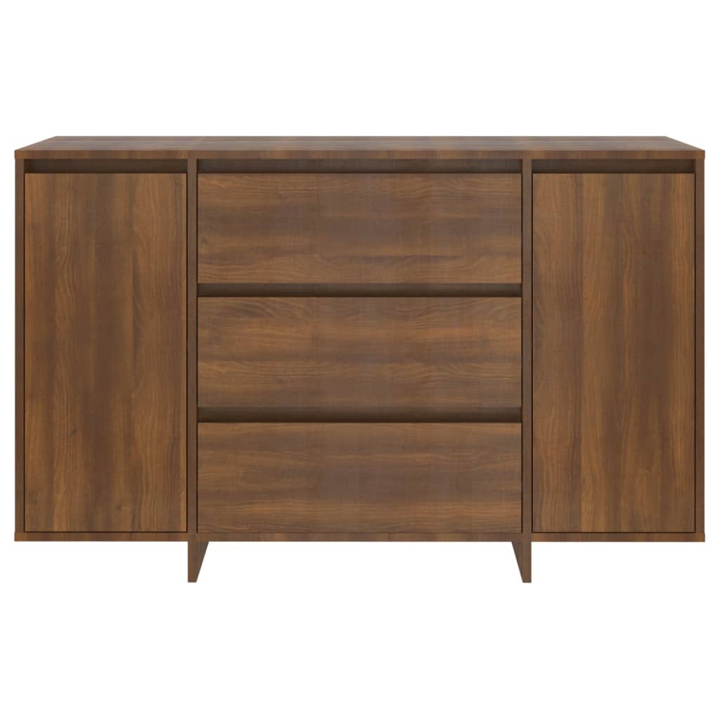 vidaXL Sideboard mit 3 Schubladen Braun Eichen-Optik 120x41x75 cm