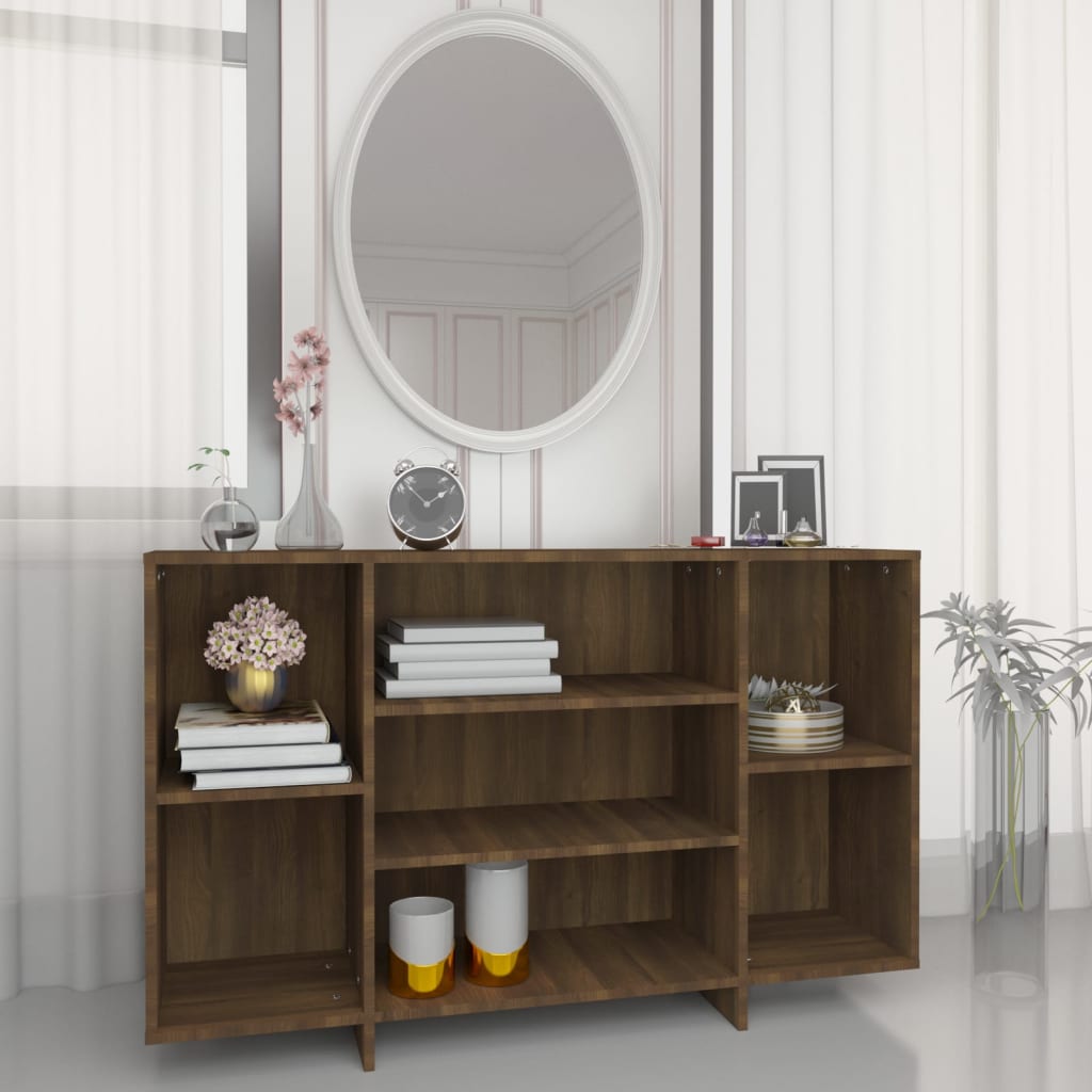 Sideboard Braun Eichen-Optik 120x30x75 cm