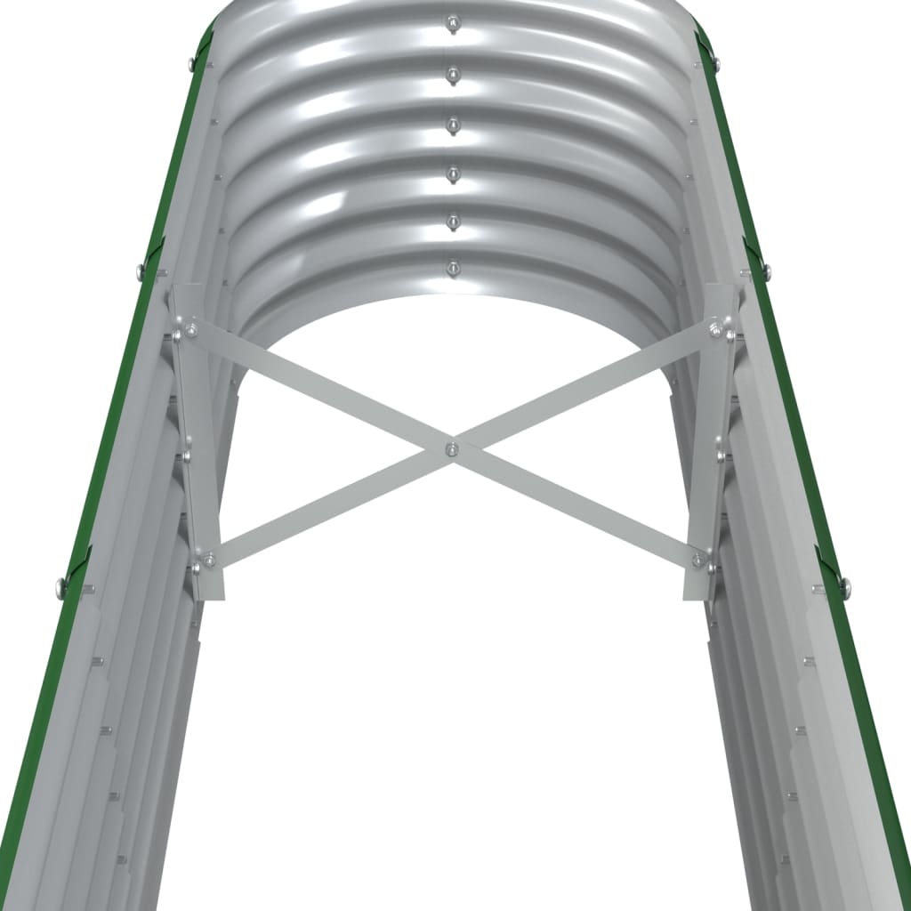 Hochbeet Verzinkter Stahl 260x40x36 cm Grün