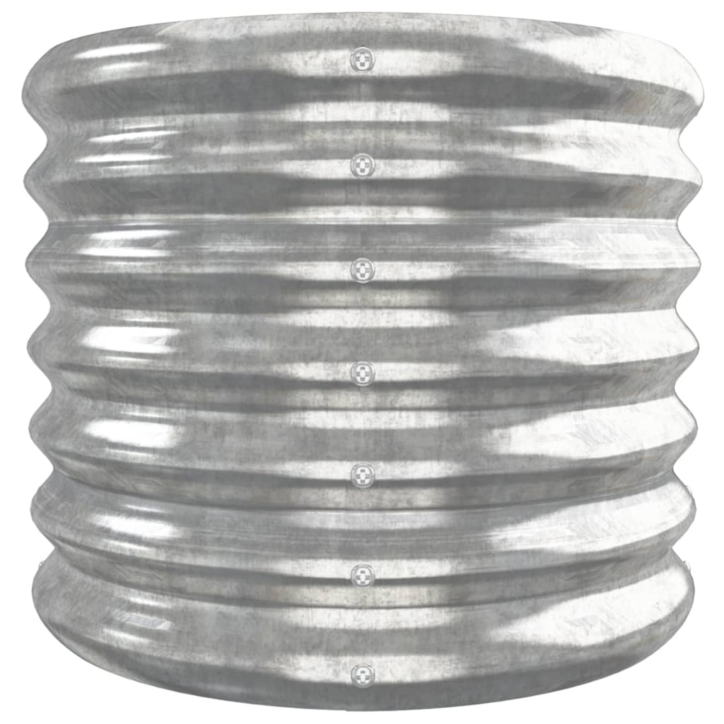 Hochbeet Verzinkter Stahl 260x40x36 cm Silbern